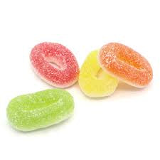 100g fizzy colourful rings