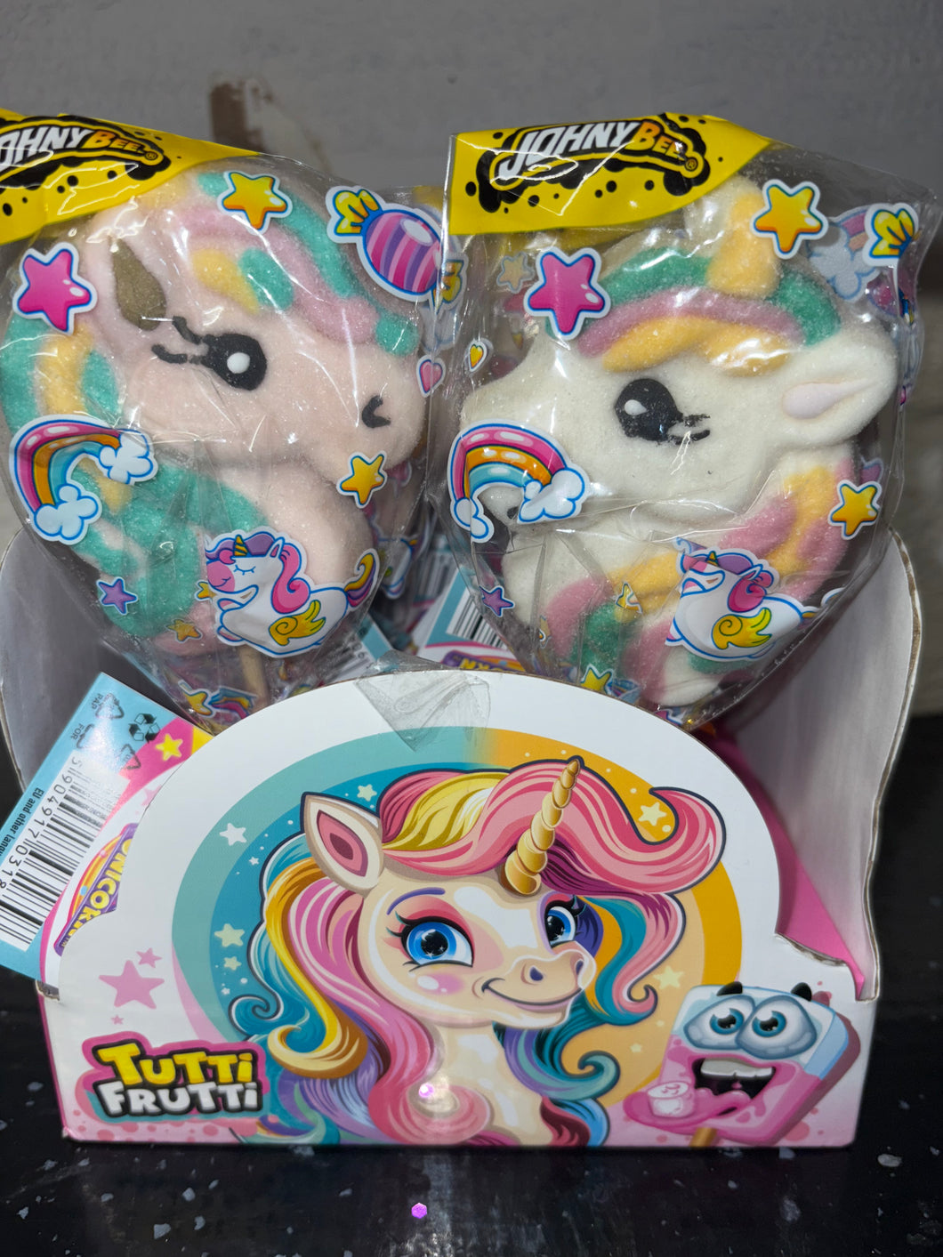 Unicorn marshmallow lolly