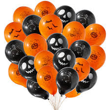 Halloween balloon pop game