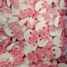 100g strawberry & cream fizzy skulls