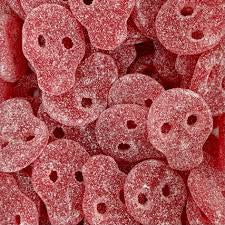 100g cherry fizzy skulls