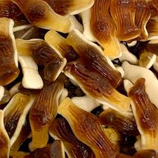 100g jelly filled cola bottles